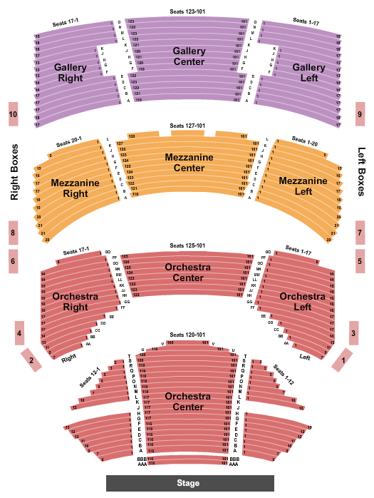 Sarofim Hall Beauty and the Beast Seating Chart